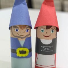Cardboard Tube Gnomes - Gnomeo and Juliet