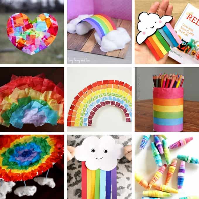 Paper rainbow crafts