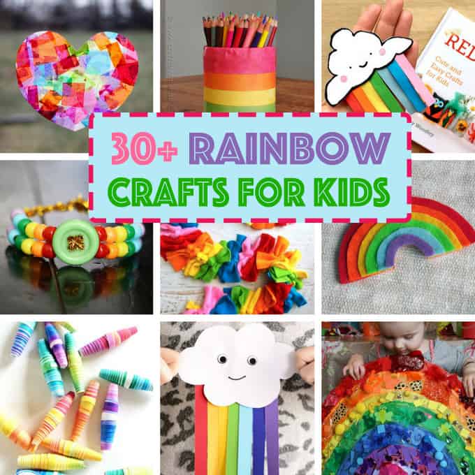 Cotton Ball Rainbow Craft - Easy Peasy and Fun