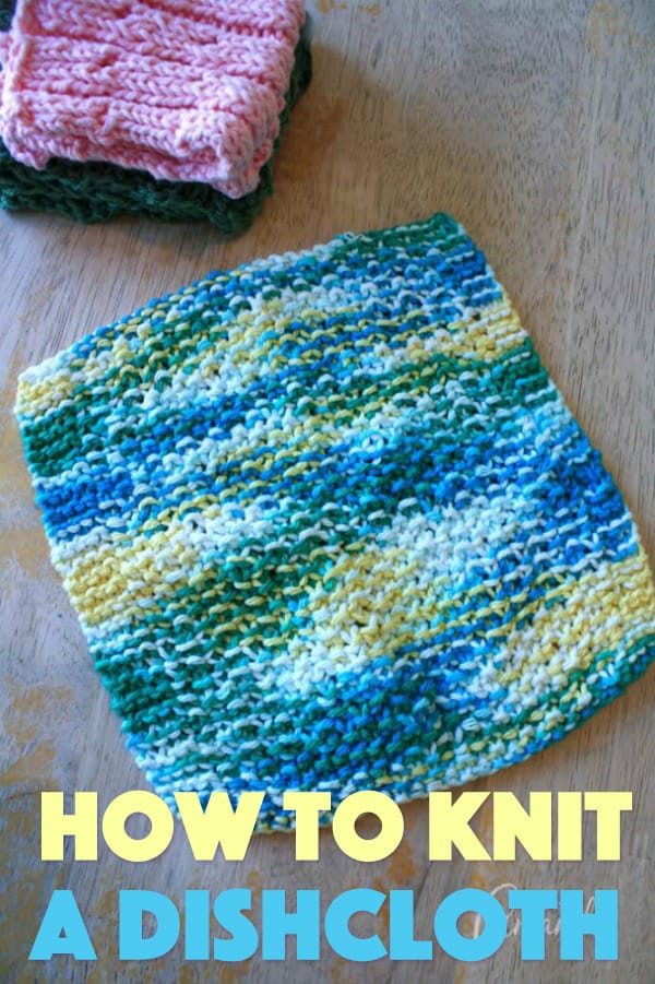 How to Knit a Dishcloth  Quick & Easy Scrubby Dishcloth 