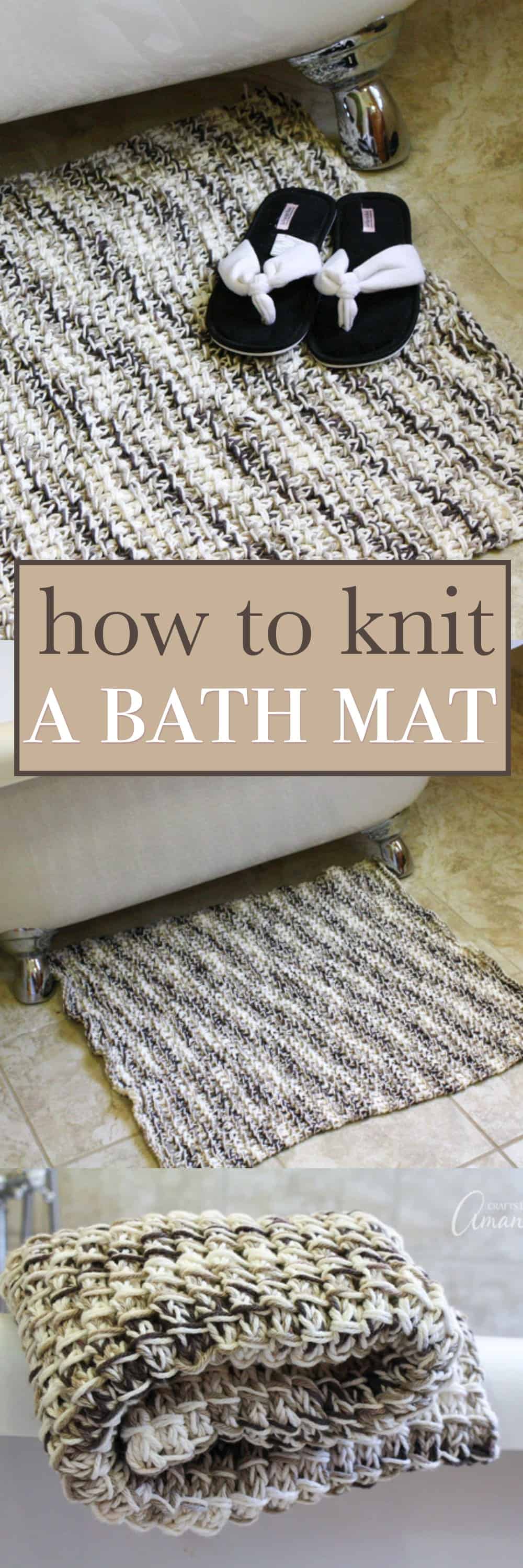 how to knit a mat