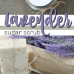 lavender sugar scrub pin image