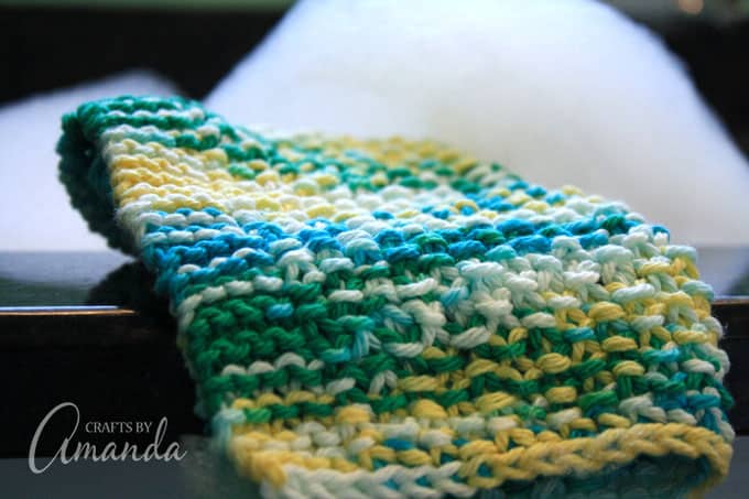 Learn to Knit - Simple Dishcloth - Knitting for Beginners 