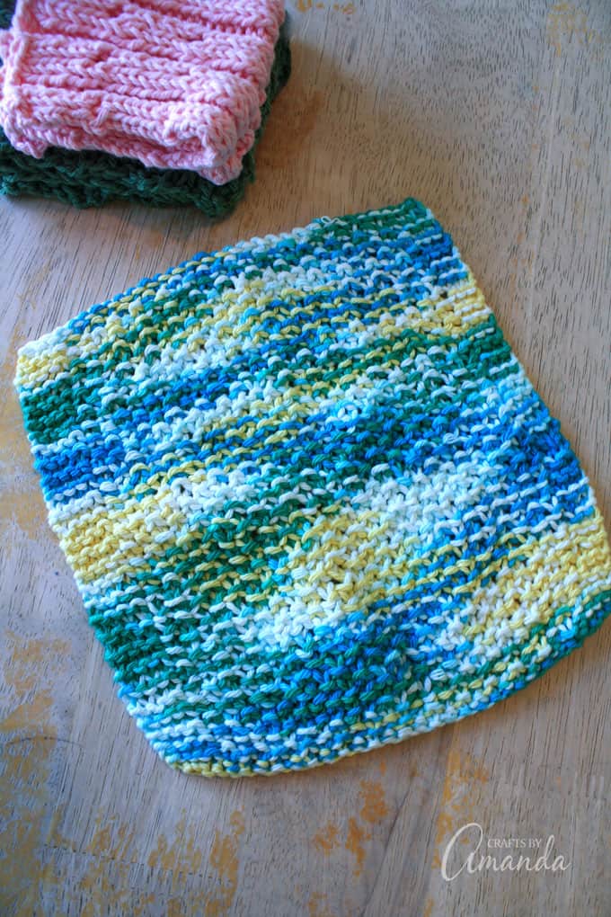 How To Knit Dishcloth Pattern Great Beginner Project