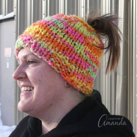Messy bun hat, ponytail hat