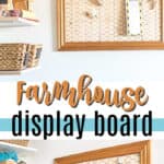 farmhouse memo board pin image