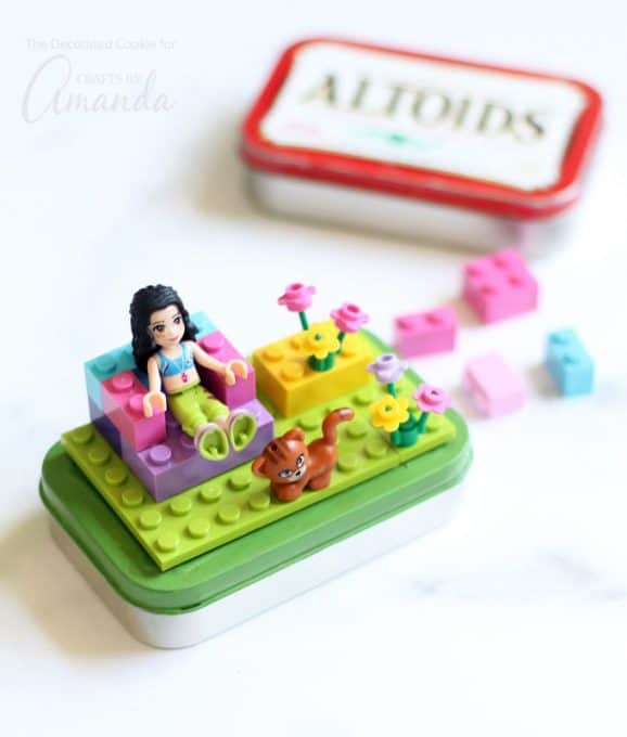 Lego Altoid Tins an easy recycled craft to keep kids busy