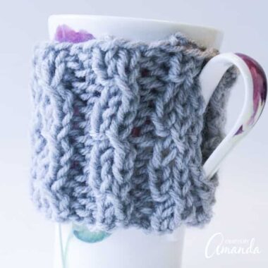 How to Knit a Coffee Cozy!