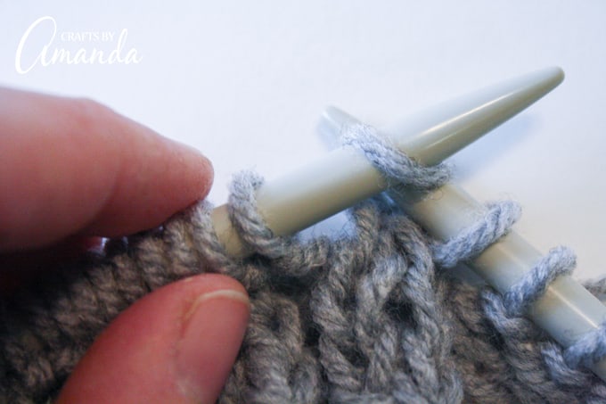 How to Knit a Coffee Cozy Step 4