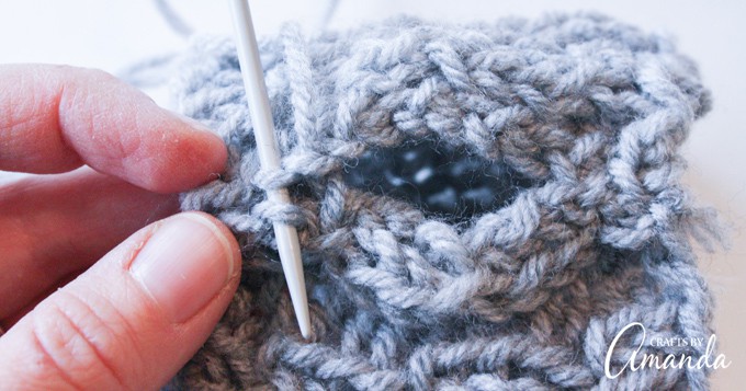 How to Knit a Coffee Cozy