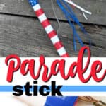 patriotic duct tape parade stick pin image