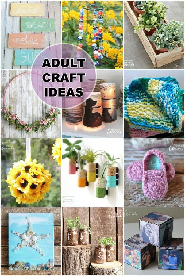 Adult Craft Ideas: lots of crafts for adults