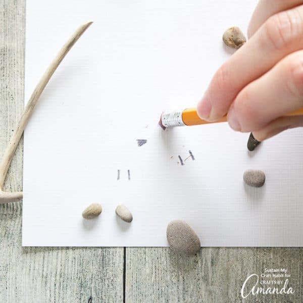 Pebble Art create your own DIY pebble art birds on a branch!