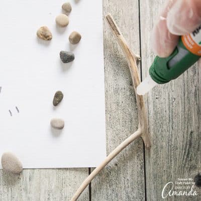 How to make pebble art step 9