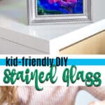 kid friendly diy stained glass pin image