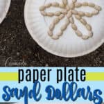 paper plate sand dollars pin image