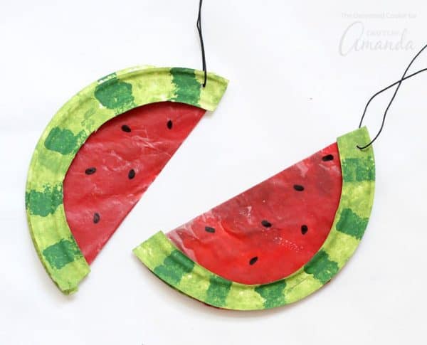 Watermelon Suncatchers: the perfect summer craft for kids