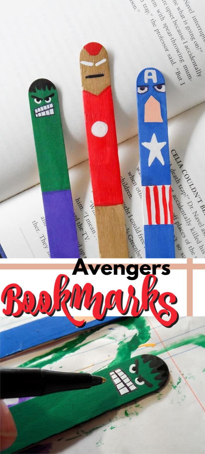 Avengers Bookmarks Printable Templates