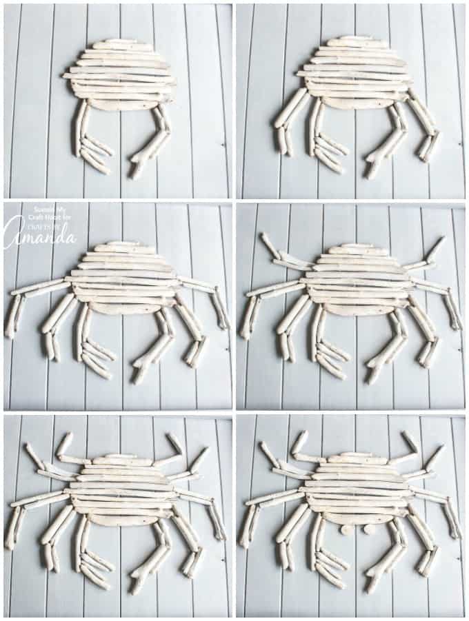 Creating driftwood crab wall art