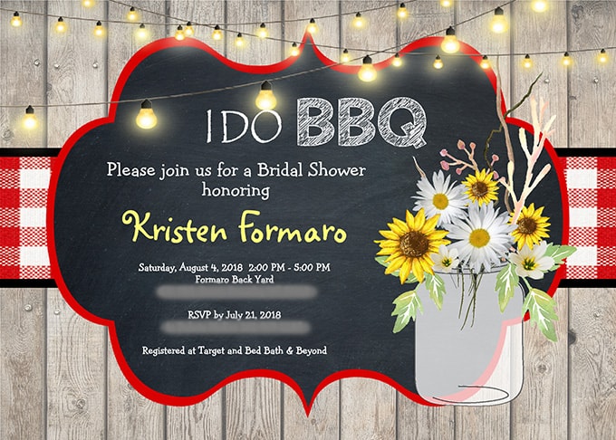 I Do BBQ Invitation