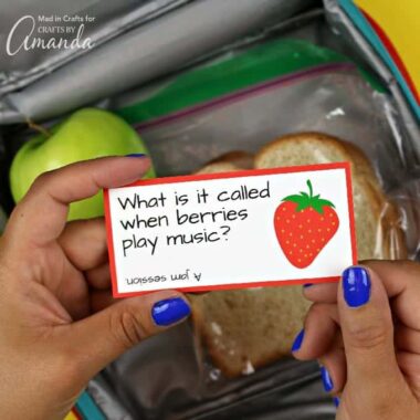 Make lunch even more fun by surprising your kid with corny printable lunchbox joke cards hidden in their lunchbox. It'll bring a smile to the whole table!