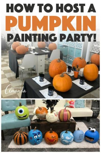 Pumpkin Painting Party Crafts By Amanda Halloween Crafts   Pumpkin Painting Party Pin 395x600 