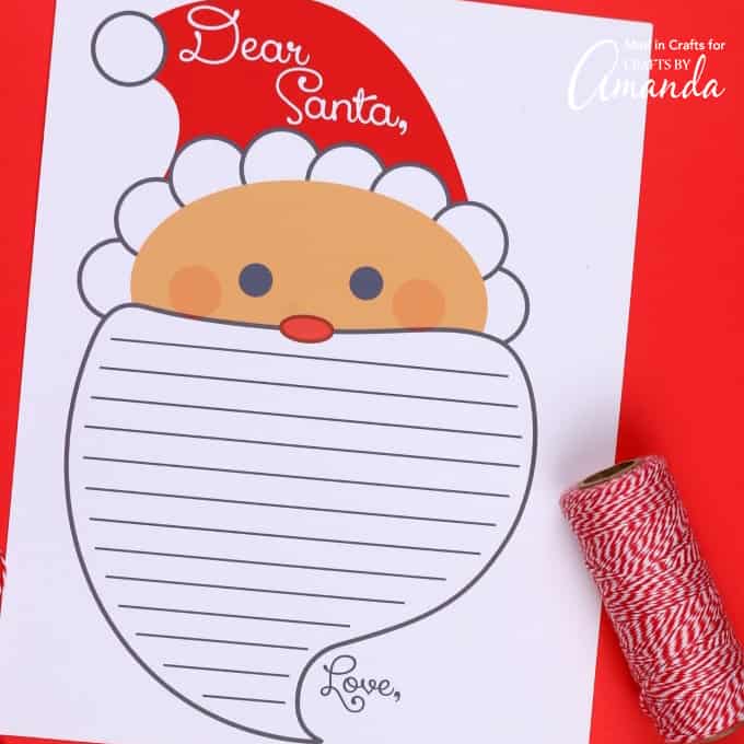 Бесплатное печатное письмо санта-клауса для детей на это Рождество
