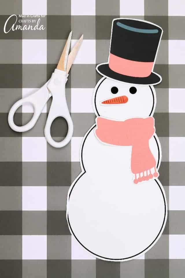 Build a Snowman Printable and Tutorial - Crafts by Amanda