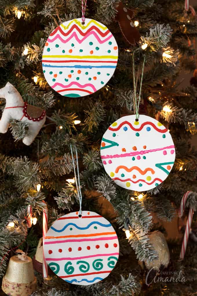 paper plate ornaments