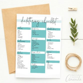 Organizing Checklist