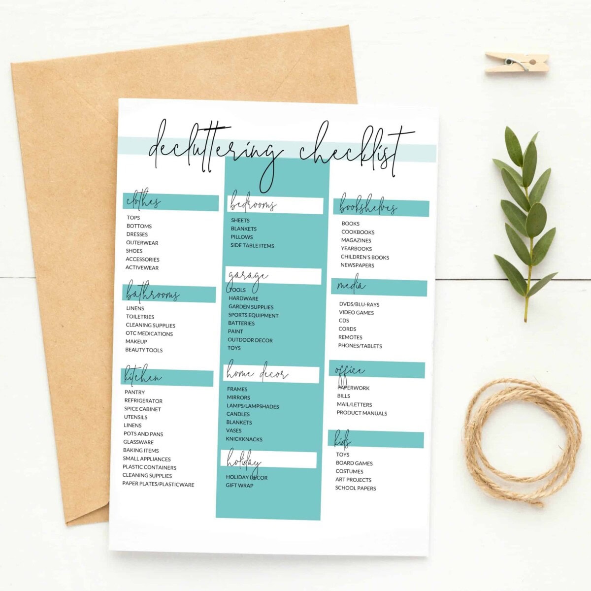 Organization Tips List 30+ Organization Ideas and Tips - Crafts by Amanda - Craft Collections