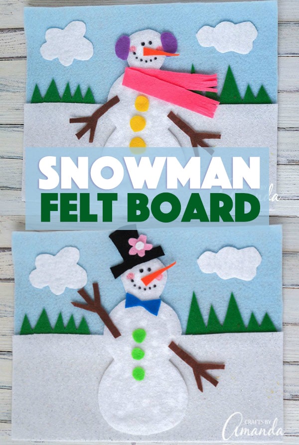 How to make a Snowman Felt Board for kids