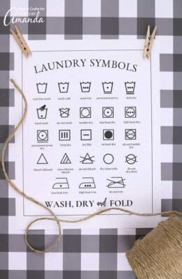 Laundry Symbols Printable: Understanding Those Confusing Symbols!