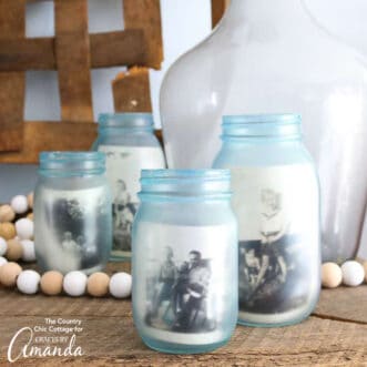 Mason Jar Photo Frames