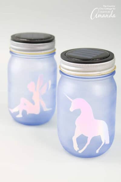 Mason Jar Night Light- solar powered mason jar night lights