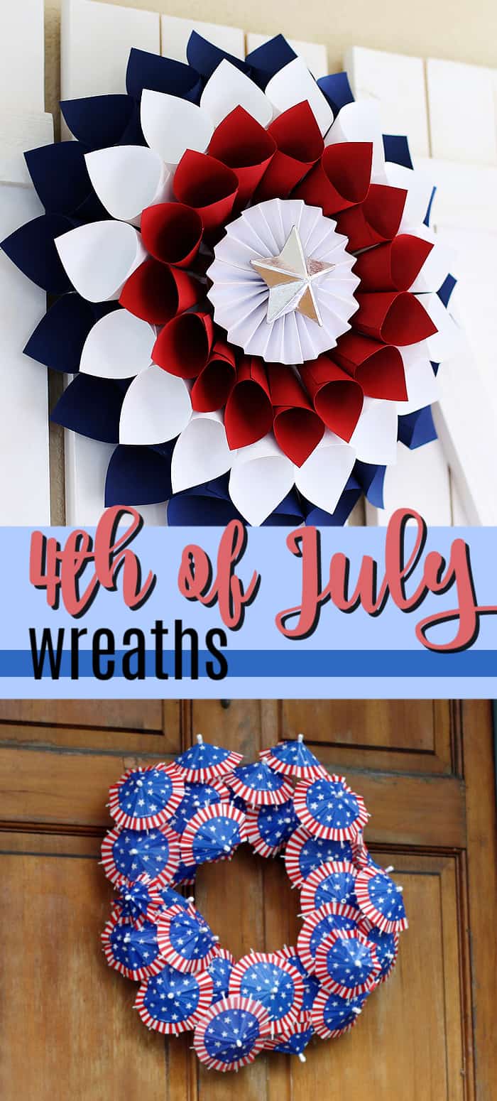 July 4th Wreaths: a DIY collection of 16+ creative patriotic wreaths