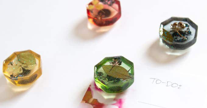 Pressed Flower Resin Magnets