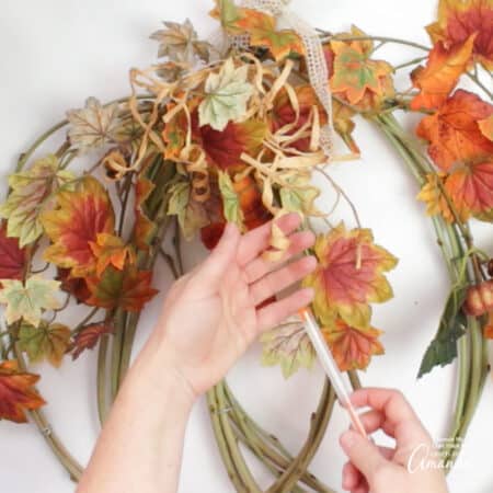 Pumpkin Grapevine Wreath - Crafts by Amanda