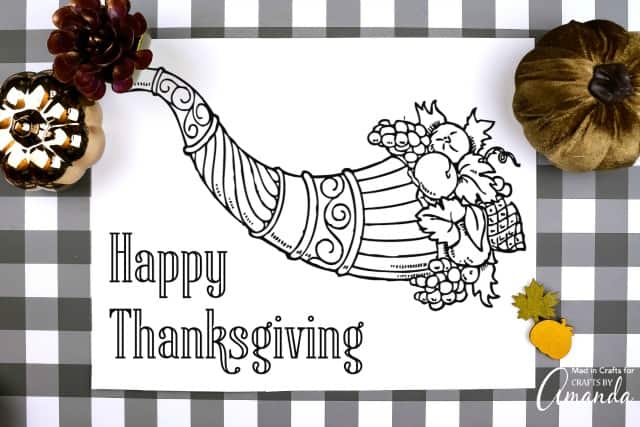 Happy Thanksgiving printable