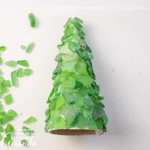 Sea Glass Christmas Tree - Crafts by Amanda