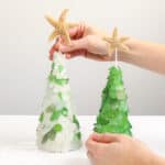 DIY seaglass Christmas tree