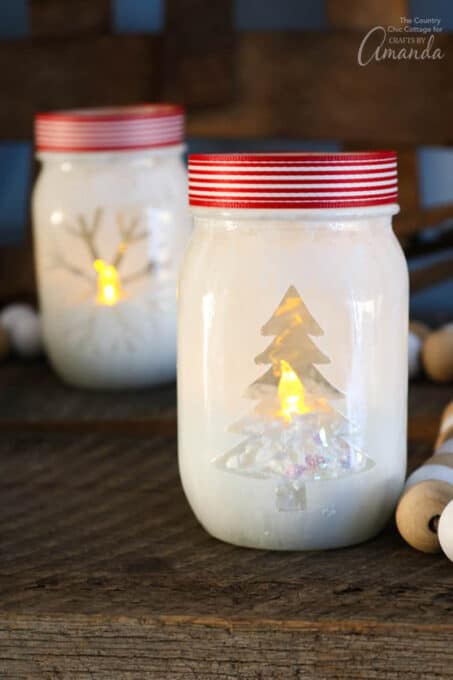 Christmas Votive Holders - Crafts by Amanda