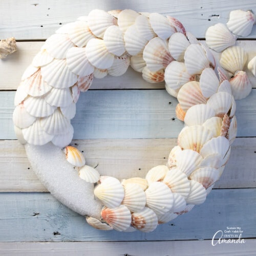 Seashell Wreath - Crafts by Amanda