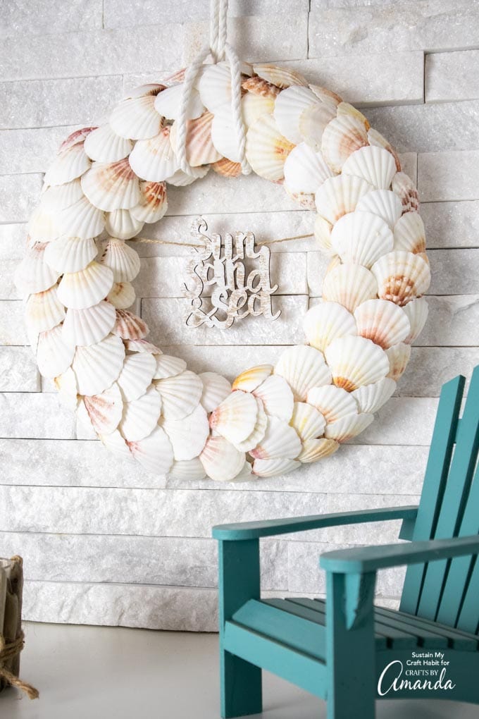 Seashell Wreath - Crafts by Amanda