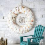 DIY seashell wreath