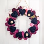 a pretty heart wreath
