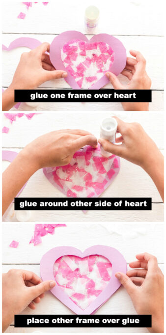 Heart Suncatcher Tutorial - Crafts by Amanda - Valentine's Day Crafts