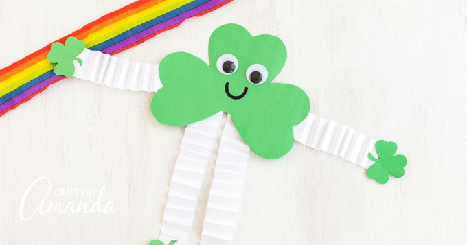 Shamrock Man Tutorial - Crafts by Amanda - St. Patrick's Day Crafts