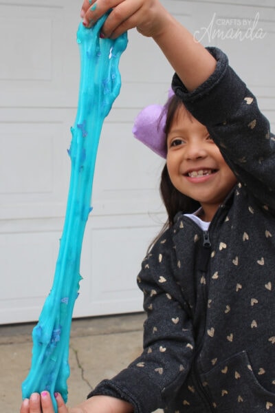 How to Make Mermaid Slime - Crafts by Amanda - Beach Crafts for Kids