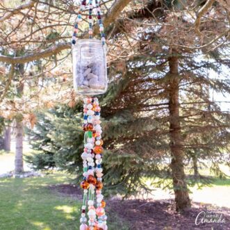 mason jar wind chime